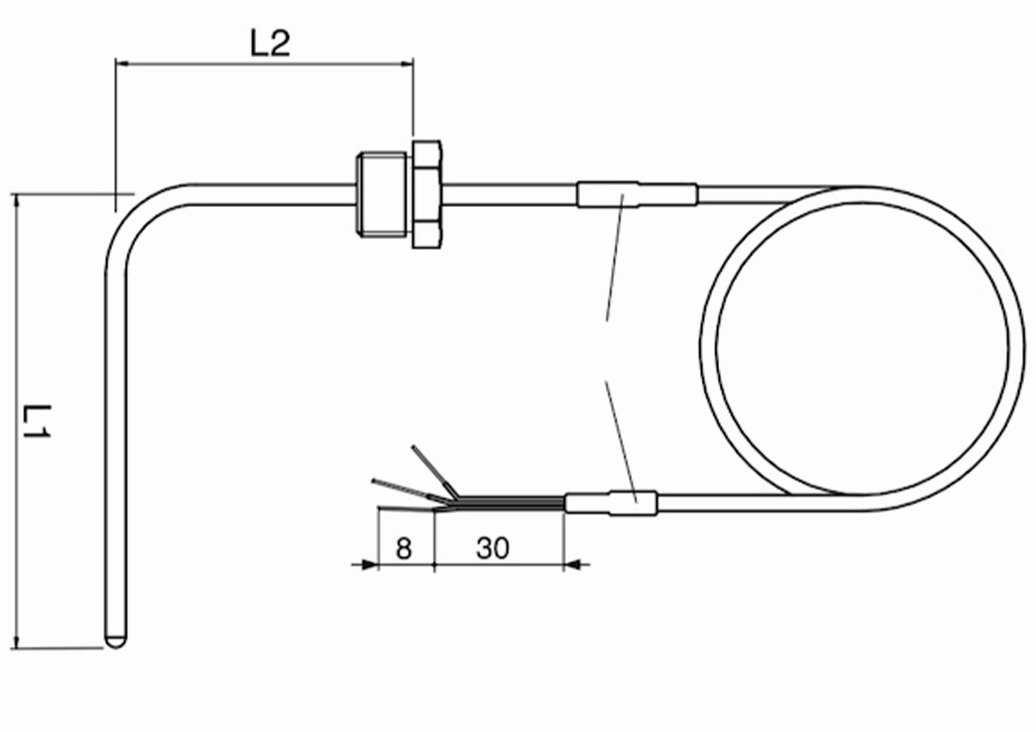 Plan de la sonde E1 E3 Coudée