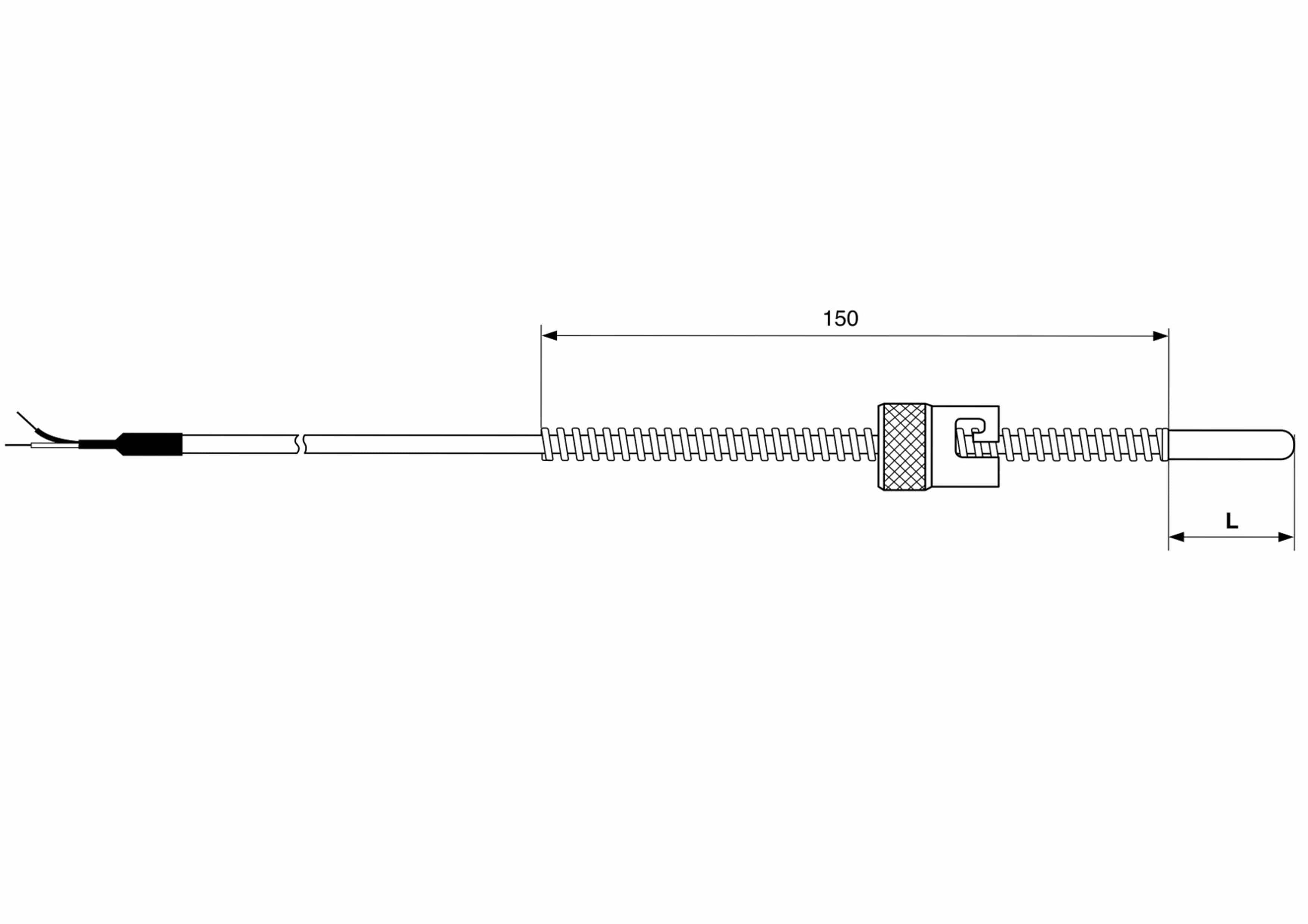 Plan de la sonde TC E11 Baïonette