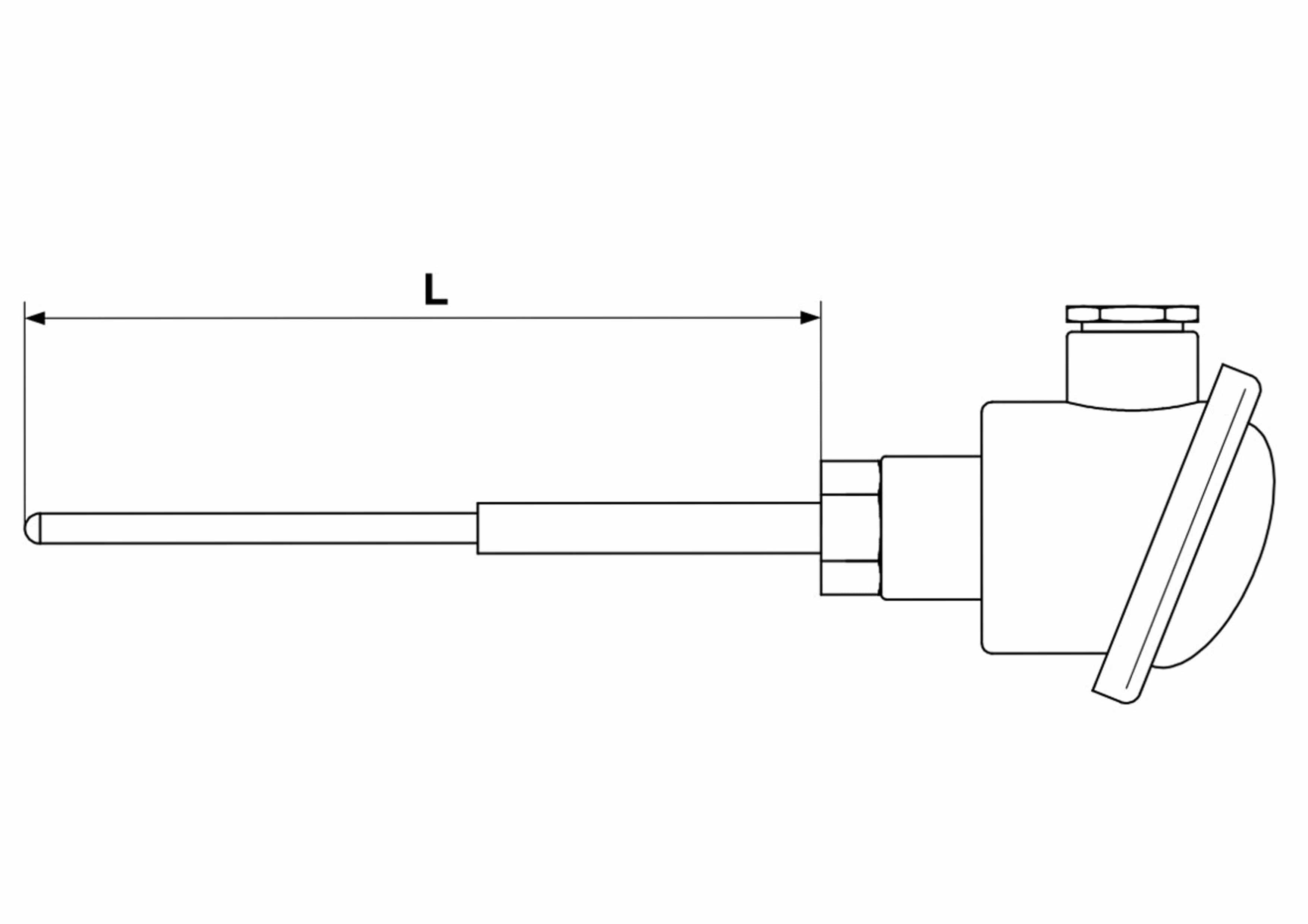 Plan de la sonde TC E10 Protecteur céramique