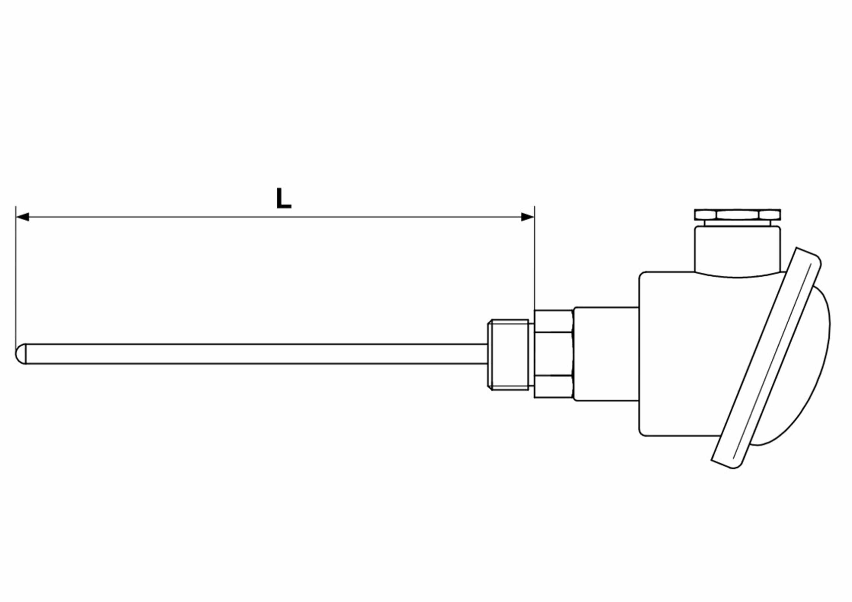 Plan de la sonde TC E5 E6 Protecteur Réfractaire