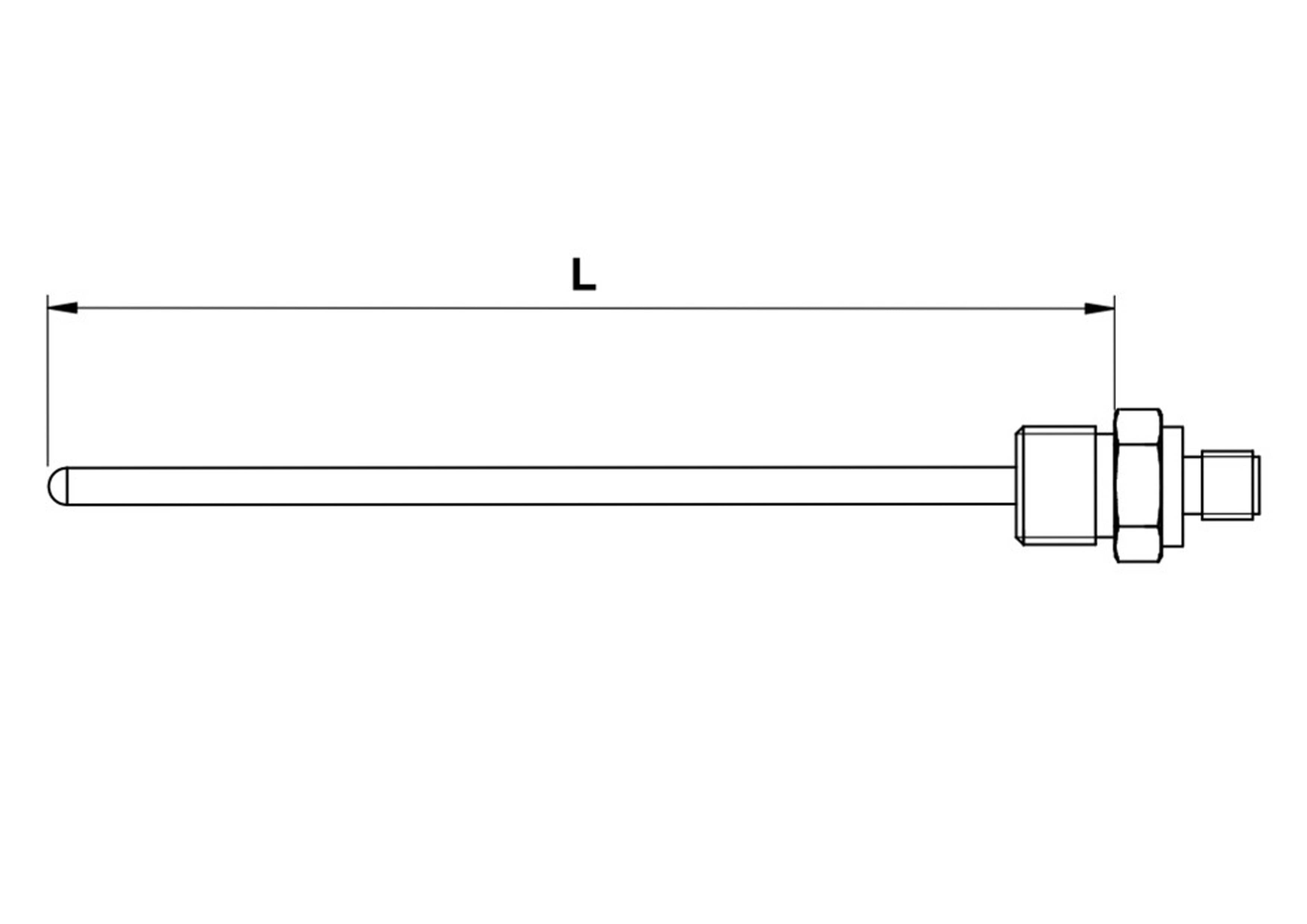 Plan de la sonde E20 Connecteur M12